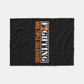 MS Multiple sclerose bestrijden 1 Fleece Deken (Voorkant (Horizontaal))