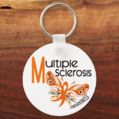 MS Multiple Sclerose BUTTERFLES 3.1 Sleutelhanger (Voorkant)