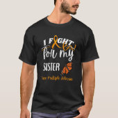 MS Multiple Sclerosis Awareness Cure MS Butterfly  T-shirt (Voorkant)