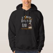 MS Multiple Sclerosis Awareness Cure MS Pug Dad Hoodie (Voorkant)
