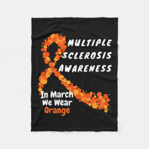 MS Multiple Sclerosis Awareness March We Draag Ora Fleece Deken