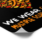 MS Multiple Sclerosis Awareness March We Draag Ora Poster (Hoek)