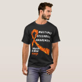 MS Multiple Sclerosis Awareness March We Draag Ora T-shirt (Voorkant volledig)