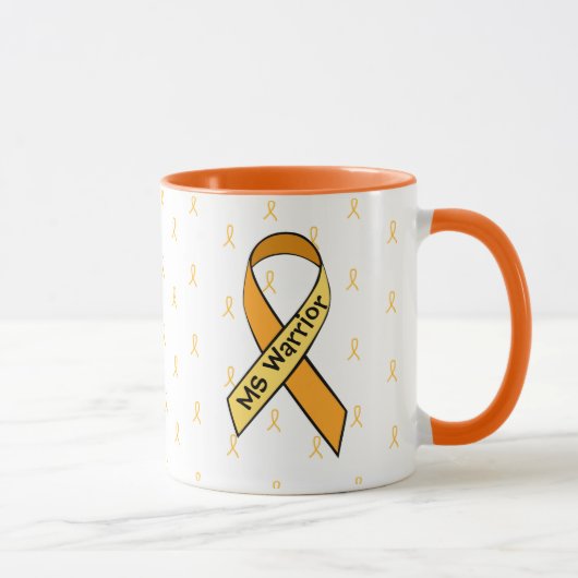MS Multiple Sclerosis Awareness Ribbon Coffee Mok (Rechts)