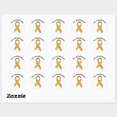 MS Multiple Sclerosis Awareness Ribbon Sticker (Vel)