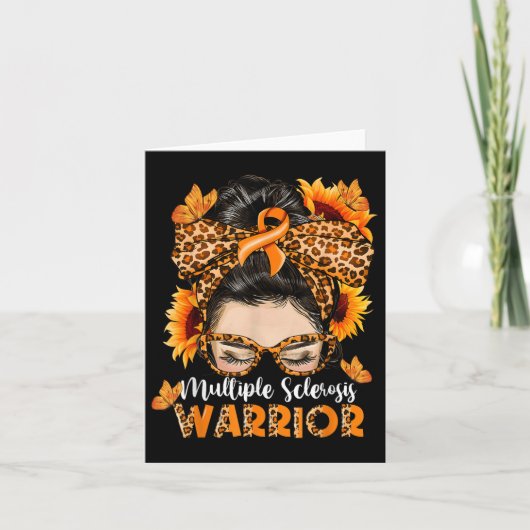 MS Multiple Sclerosis Warrior Awareness Oranje MEs Kaart (Voorkant)