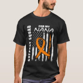 MS Nana Multiple Sclerosis Awareness USA Flag Fami T-shirt (Voorkant)