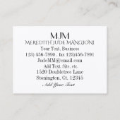 Ms. Natuur Creëer Visitekaartje (Achterkant)