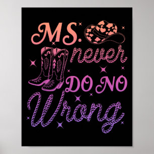 MS. nooit verkeerd ontwerpen Poster