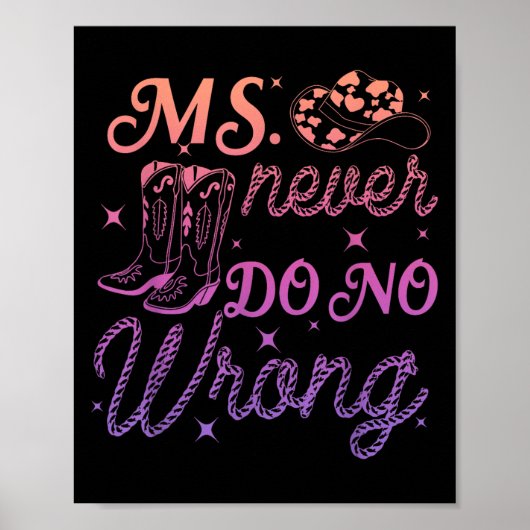 MS. nooit verkeerd ontwerpen Poster (Voorkant)