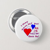MS NOT HRWB RONDE BUTTON 5,7 CM (Voorkant /achterkant)