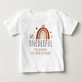 MS Onederful Terracotta Rainbow 1st Birthday