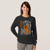 MS Oranje Schoonvader Multiple Sclerose Bewustzijn T-shirt (Voorkant volledig)