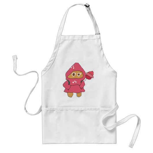 Ms Paint cookie run aardbeikoekje Standaard Schort (Voorkant)