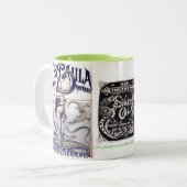 "Ms Paula Snake Lady" Tweekleurige Koffiemok (Voorkant links)