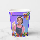 Ms.Rachel Custom Birthday Plates  Papieren Bekers (Voorkant)
