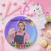 Ms.Rachel Custom Birthday Plates Papieren Bordje (Feest)