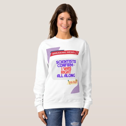 Ms Right Trui (Voorkant volledig)