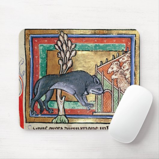 MS Roy A wolf buiten een schaap Muismat (Met muis)