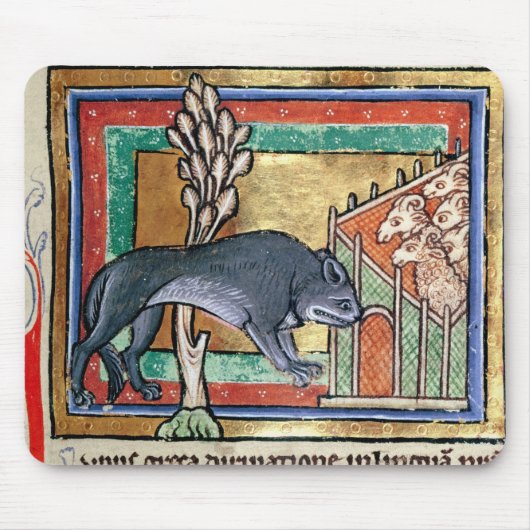 MS Roy A wolf buiten een schaap Muismat (Voorkant)