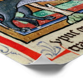 MS Roy A wolf buiten een schaap Poster (Hoek)