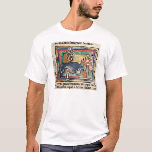 MS Roy A wolf buiten een schaap T-shirt (Voorkant)