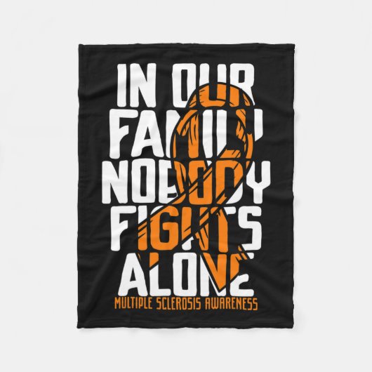 MS-sclerose ondersteunt MS-herkenning van multipel Fleece Deken (Voorkant)