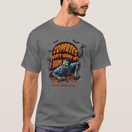 MS shirt, Sarcastisch Zombie T-shirt, spoonie cade T-shirt (Voorkant)