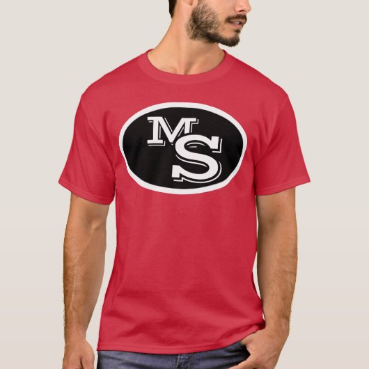 Ms sports vintage t-shirt (Voorkant)