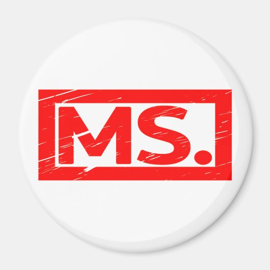 Ms Stamp Magneet (Voorkant)
