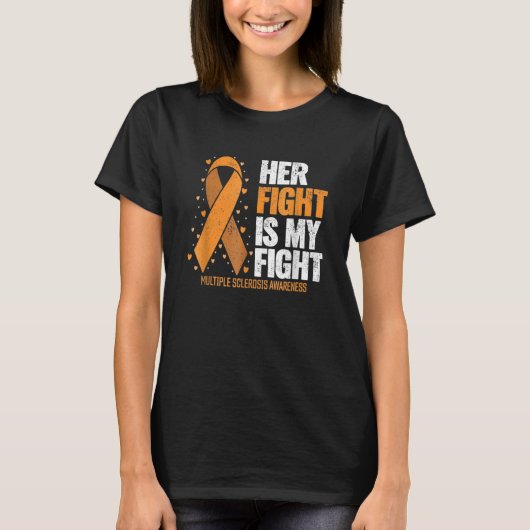 MS steunt haar strijd tegen multiple sclerose A T-shirt (Voorkant)