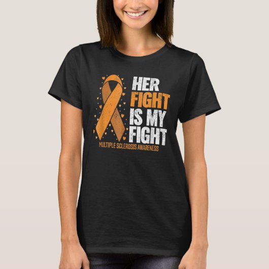 MS steunt haar strijd tegen multiple sclerose A T-shirt (Voorkant)