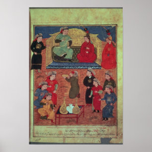 Ms Supp. Pers.Arghan Khan met twee van zijn Poster