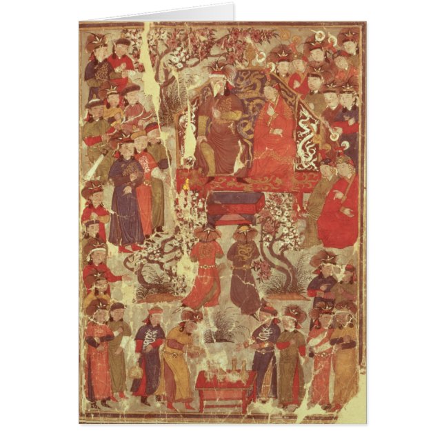 Ms Supp. Pers.Genghis Khan en zijn vrouw (Voorkant)