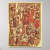 Ms Supp. Pers.Genghis Khan en zijn vrouw Poster (Voorkant)