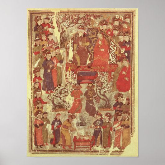 Ms Supp. Pers.Genghis Khan en zijn vrouw Poster (Voorkant)