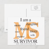 MS Survivor - vrouw Briefkaart (Voorkant / Achterkant)