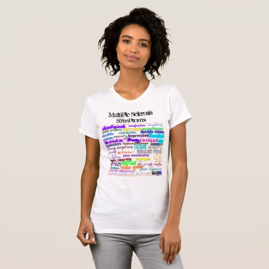 MS Symptomen T-shirt (Voorkant volledig)