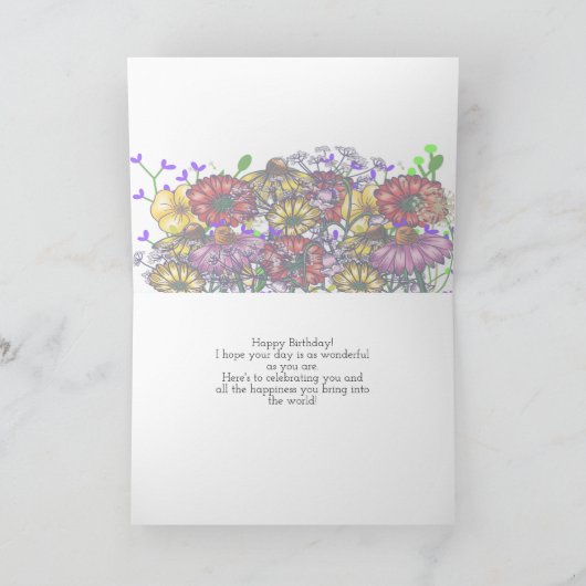 Ms Taylor Birthday Card Kaart (Binnen)