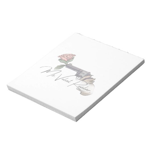 Ms. Velvet Revolver Brand Logo 2025 Notitieblok (Linkerzijde)