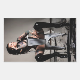 Ms. Velvet Revolver Brand Logo 2025 Rechthoekige Sticker