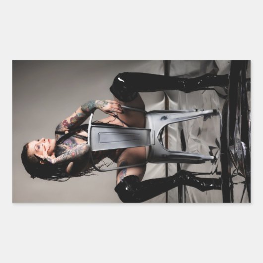 Ms. Velvet Revolver Brand Logo 2025 Rechthoekige Sticker (Voorkant)