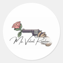 Ms. Velvet Revolver Brand Logo 2025 Ronde Sticker