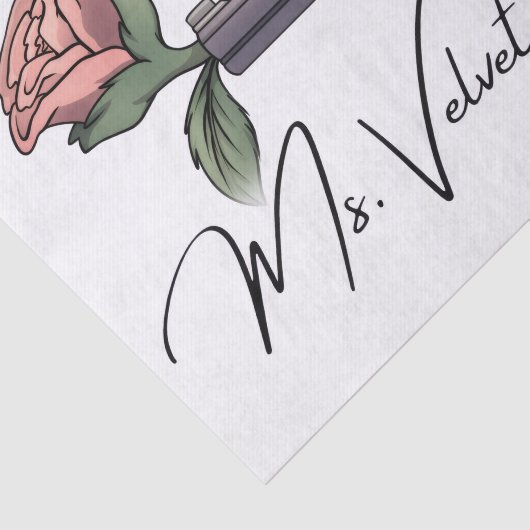 Ms. Velvet Revolver Brand Logo 2025 Tissuepapier (Detail)