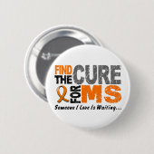 MS vindt de kuur 1 Ronde Button 5,7 Cm (Voorkant /achterkant)