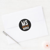 MS Warrior - MS Gets Ronde Sticker (Envelop)
