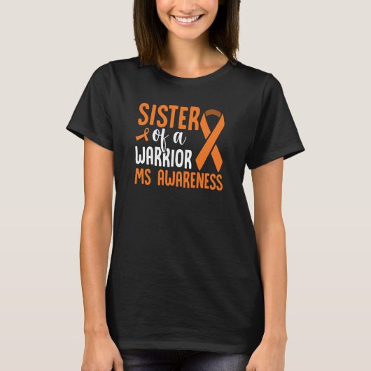 MS Warrior Multiple Sclerose Awareness Brother of T-shirt (Voorkant)