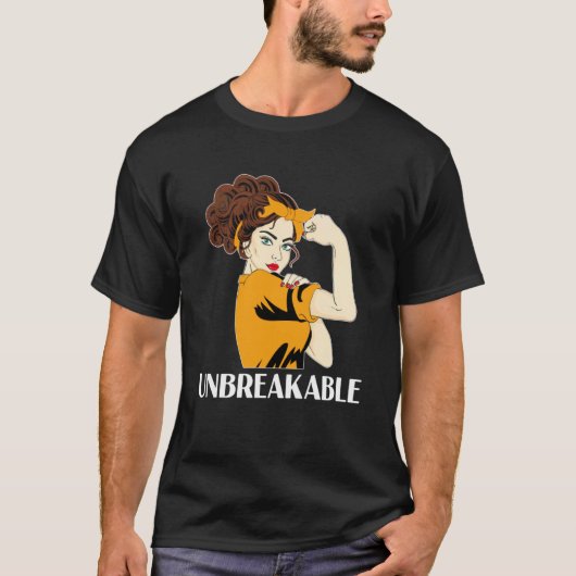 MS Warrior Multiple Sclerose Awareness Maand T-shirt (Voorkant)