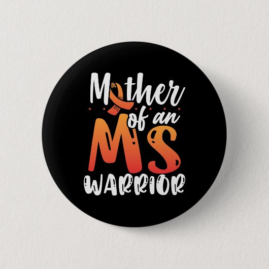 MS-warrior multiple sclerose bewustzijn Ronde Button 5,7 Cm (Voorkant)