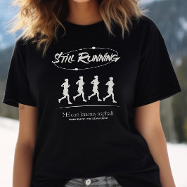 MS Warrior, Multiple Sclerose Fighter Runner Gift Tri-Blend Shirt